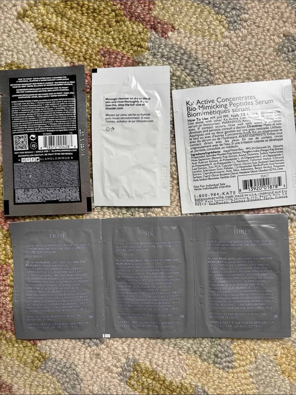 20-pc skin to eyes to lips SO MANY samples Bobbi Brown, Guerlain, Glossier +more
